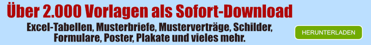 formularbox.de, Vorlagen zum Herunterladen