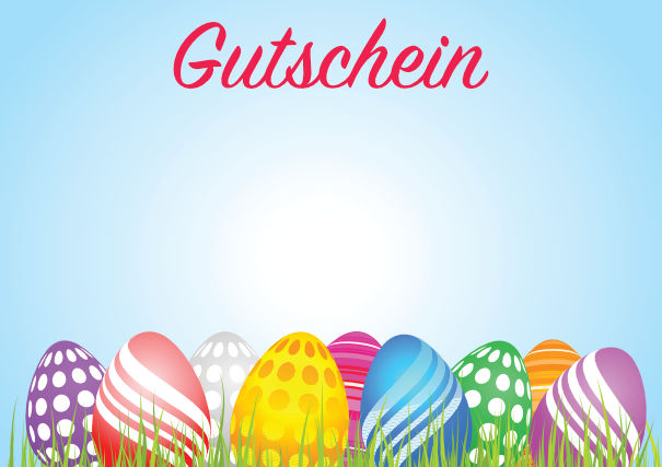 GUTSCHEIN-OSTERN kostenlos erstellen und ausdrucken