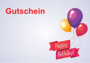 Gutschein Geburtstag selbst gestalten