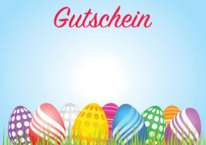 Gutschein Ostern selbst gestalten